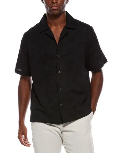 Slate & Stone Camp Collar Shirt In Black