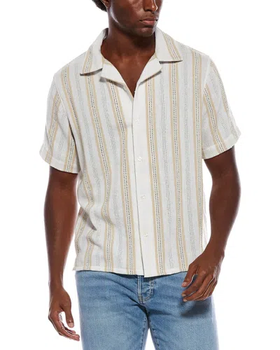 Slate & Stone Camp Collar Shirt In Metallic