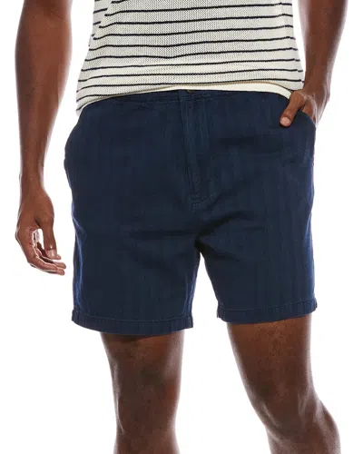 Slate & Stone Elastic Waist Easy Short In Blue