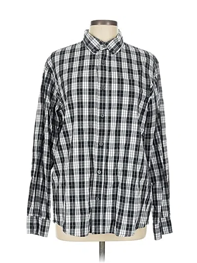 Pre-owned Slate & Stone Long Sleeve Button Down Shirt In Silver