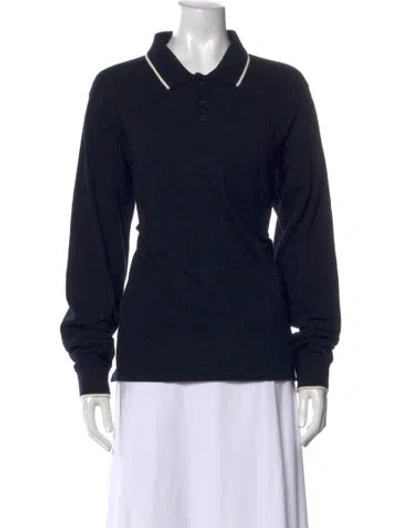 Pre-owned Slate & Stone Long Sleeve Polo In Multi