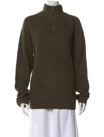 Pre-owned Slate & Stone Mock Neck Sweater W/ Tags In Green