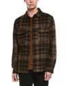 Slate & Stone Plaid Wool-blend Shirt Jacket In Multi