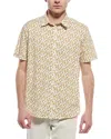 Slate & Stone Printed Poplin Shirt In White