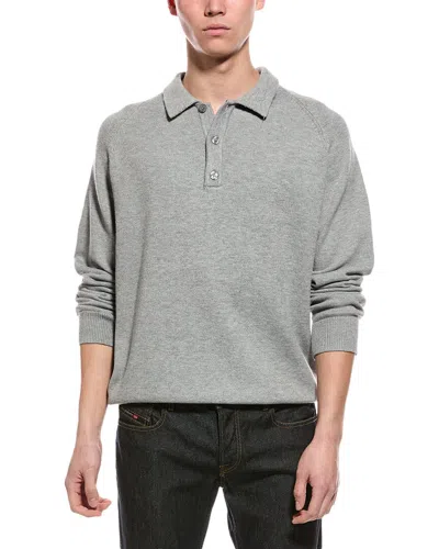 Slate & Stone Raglan Polo Sweater In Animal Print