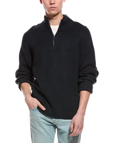 SLATE & STONE RIBBED 1/4-ZIP MOCK NECK SWEATER