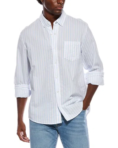 Slate & Stone Textured Button Shirt In White