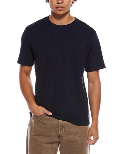 Slate & Stone Textured Knit Crewneck T-shirt In Animal Print