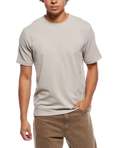 Slate & Stone Textured Knit Crewneck T-shirt In Black