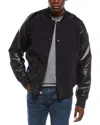 Slate & Stone Varsity Jacket In Black