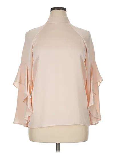 Pre-owned Slate & Willow 3/4 Sleeve Blouse In Ivory