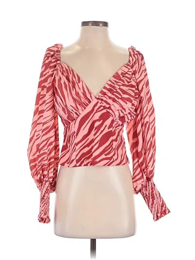 Pre-owned Slate & Willow 3/4 Sleeve Blouse In Pink