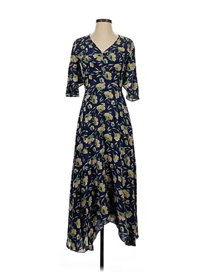Pre-owned Slate & Willow Casual Dress In Blue