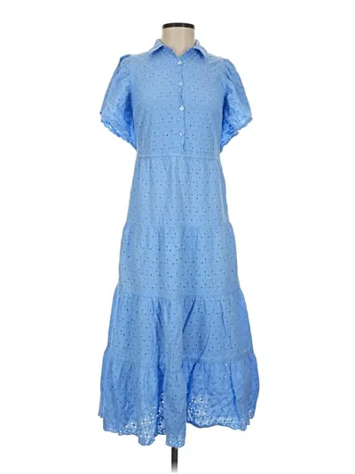 Pre-owned Slate & Willow Casual Dress In Blue