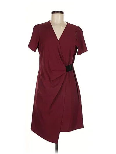 Pre-owned Slate & Willow Casual Dress In Burgundy