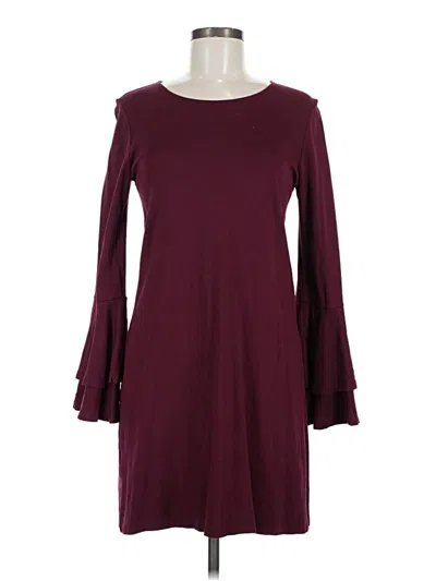 Pre-owned Slate & Willow Casual Dress In Burgundy