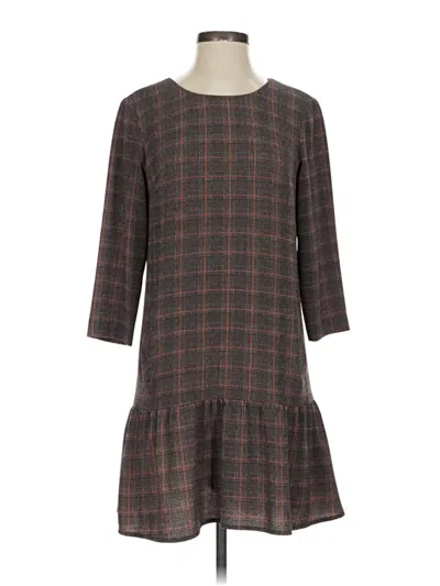 Pre-owned Slate & Willow Casual Dress In Gray