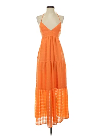 Pre-owned Slate & Willow Casual Dress In Orange