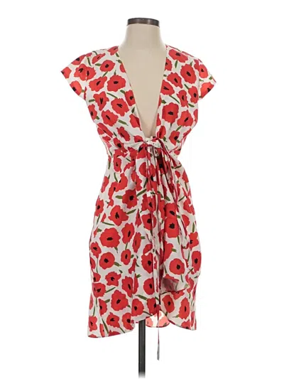 Pre-owned Slate & Willow Casual Dress In Red