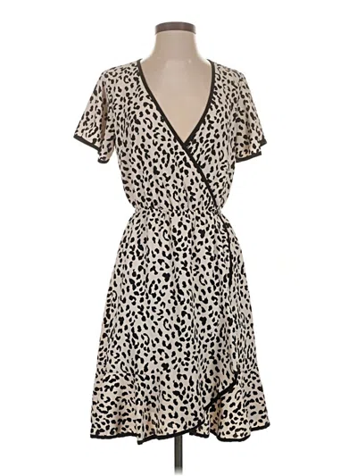 Pre-owned Slate & Willow Casual Dress In Tan