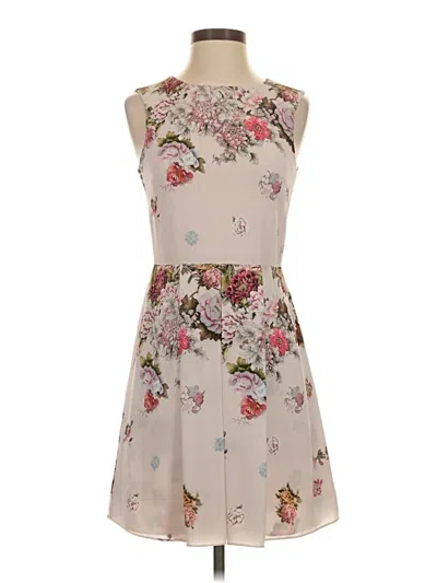 Pre-owned Slate & Willow Casual Dress In Tan