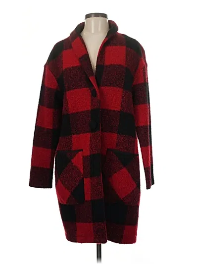 Pre-owned Slate & Willow Coat In Red
