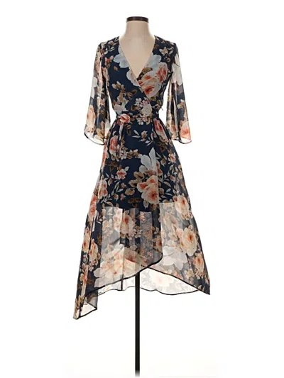 Pre-owned Slate & Willow Cocktail Dress In Blue