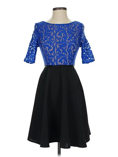 Pre-owned Slate & Willow Cocktail Dress In Blue