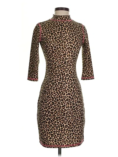 Pre-owned Slate & Willow Cocktail Dress In Brown