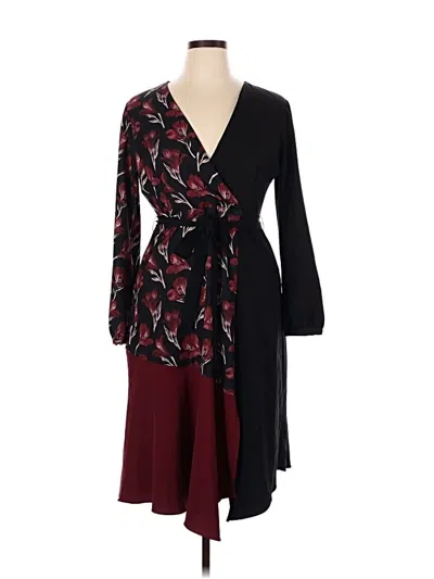 Pre-owned Slate & Willow Cocktail Dress In Burgundy