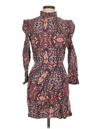 Pre-owned Slate & Willow Cocktail Dress In Burgundy