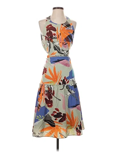 Pre-owned Slate & Willow Cocktail Dress In Green