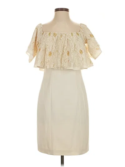 Pre-owned Slate & Willow Cocktail Dress In Ivory