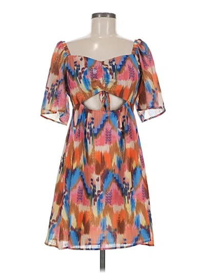 Pre-owned Slate & Willow Cocktail Dress In Orange