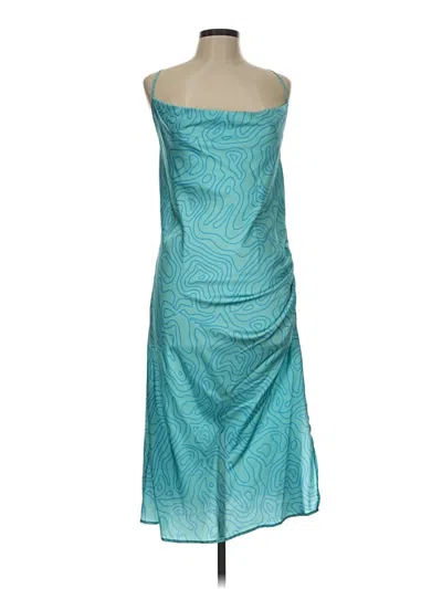 Pre-owned Slate & Willow Cocktail Dress In Teal