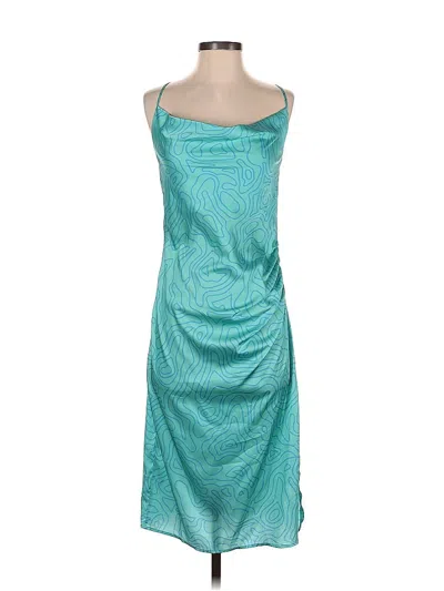 Pre-owned Slate & Willow Cocktail Dress In Teal