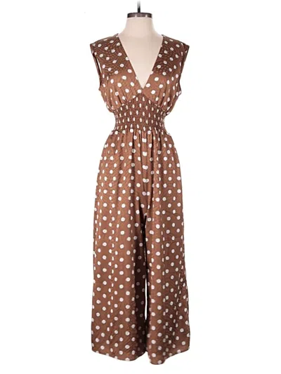 Pre-owned Slate & Willow Jumpsuit In Brown
