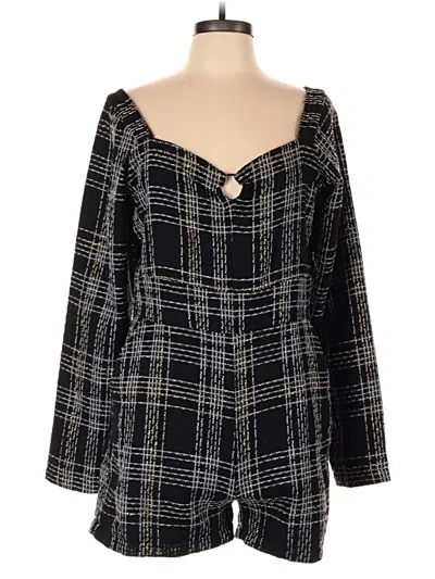 Pre-owned Slate & Willow Romper In Black