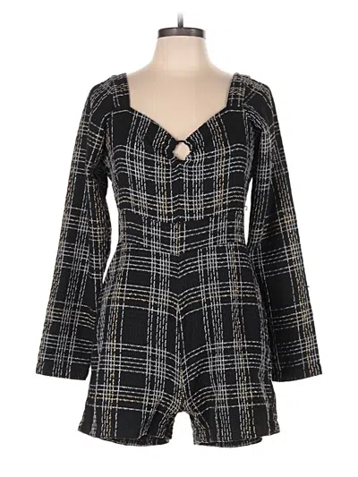 Pre-owned Slate & Willow Romper In Black