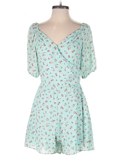 Pre-owned Slate & Willow Romper In Blue