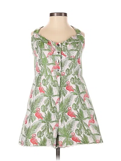 Pre-owned Slate & Willow Romper In Green