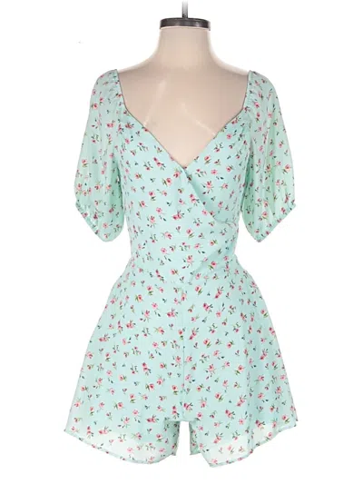 Pre-owned Slate & Willow Romper In Teal