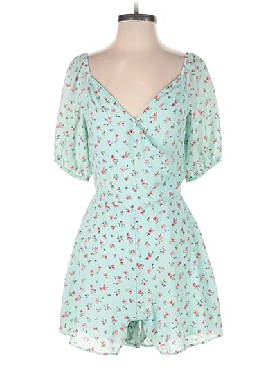 Pre-owned Slate & Willow Romper In Teal