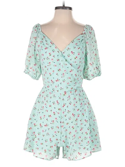 Pre-owned Slate & Willow Romper In Teal