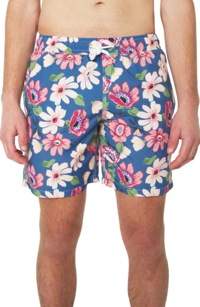 Slate & Stone Cabo Swim Trunks In Multicolor Flower