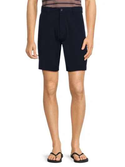 Slate & Stone Men's Twill Flat Front Shorts In Navy