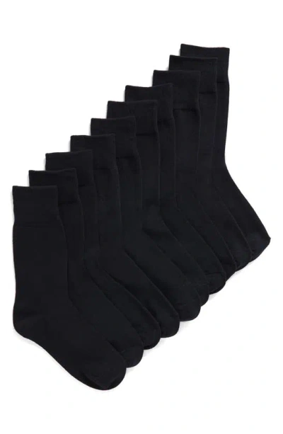 Slate & Stone Pack Of 5 Crew Socks In Black
