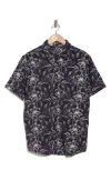 SLATE & STONE SHORT SLEEVE EMBROIDERED COTTON BUTTON-UP SHIRT
