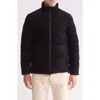 Slate & Stone Corduroy Padded Puffer Jacket In Black