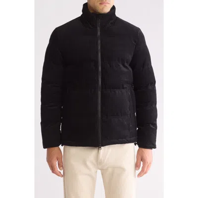 Slate & Stone Corduroy Padded Puffer Jacket In Blue